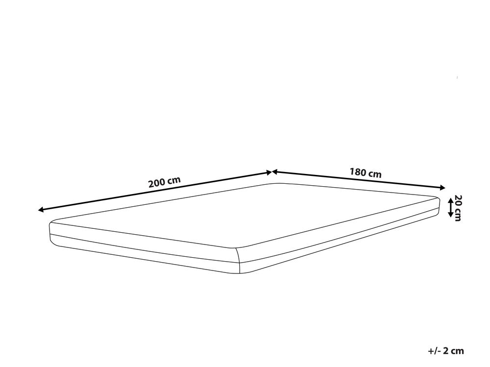 Pěnová matrace 180x200 cm GALLO (tvrdý)