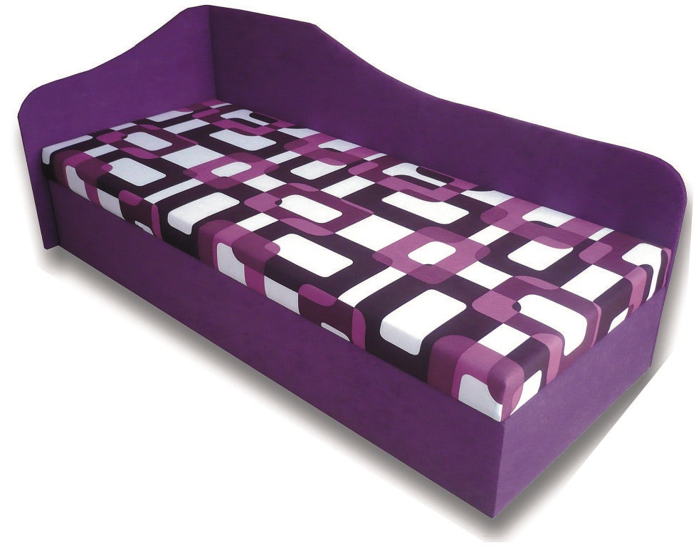 Jednolůžková postel (válenda) 80 cm Lux 87 (L) (s matrací)