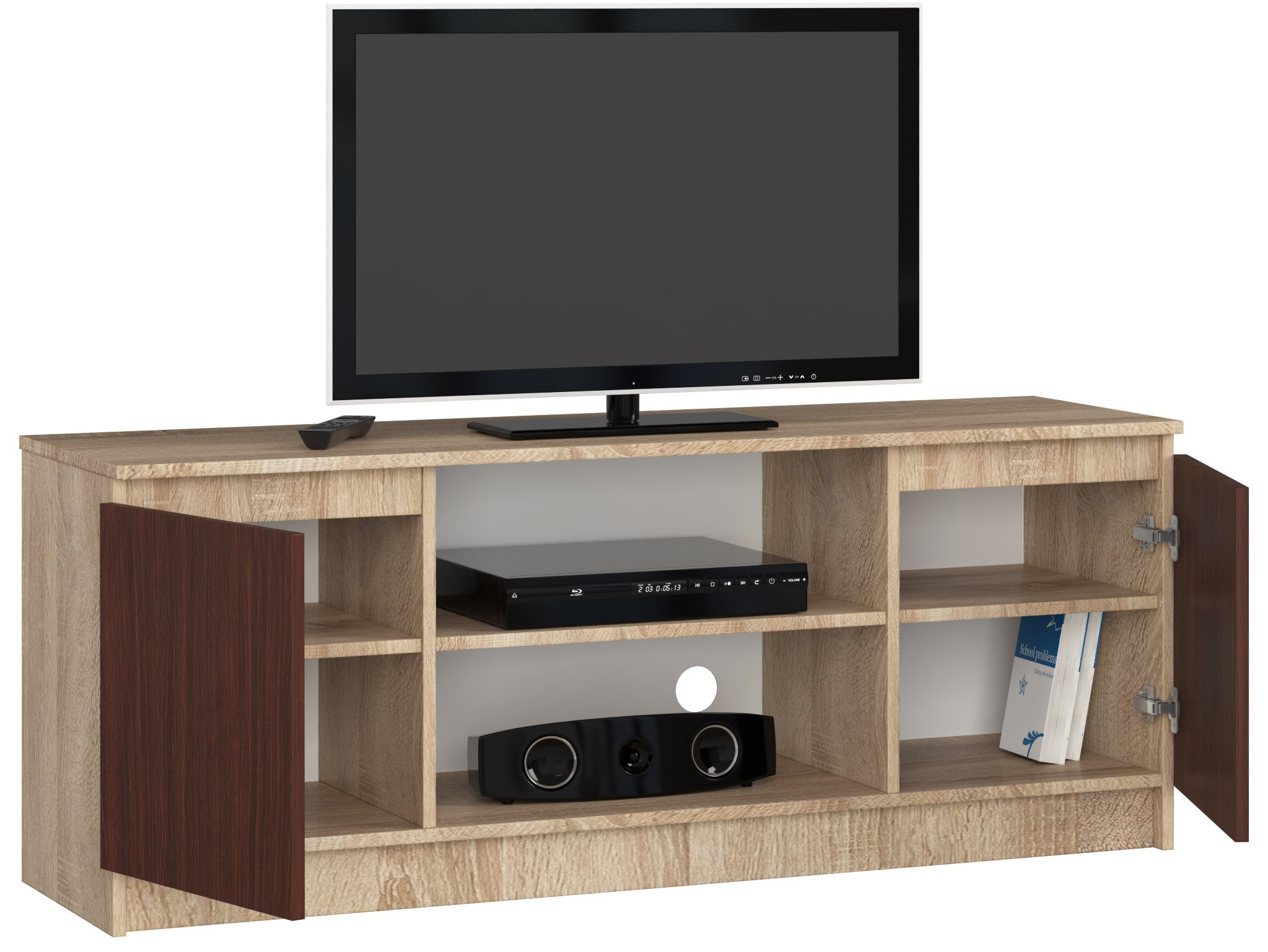 TV stolek Dariel (dub sonoma + wenge)