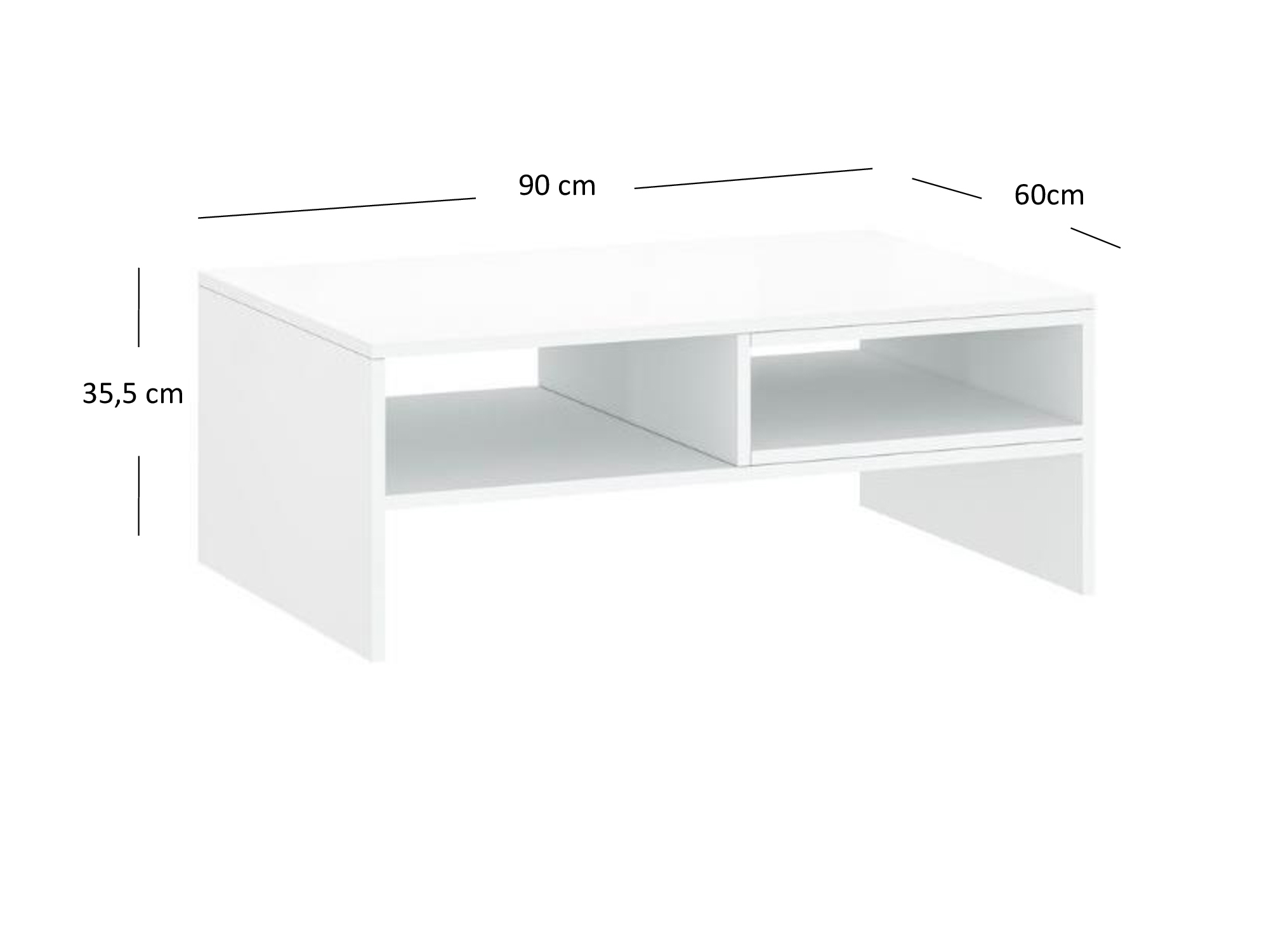 Konferenční stolek Leona (bílá)