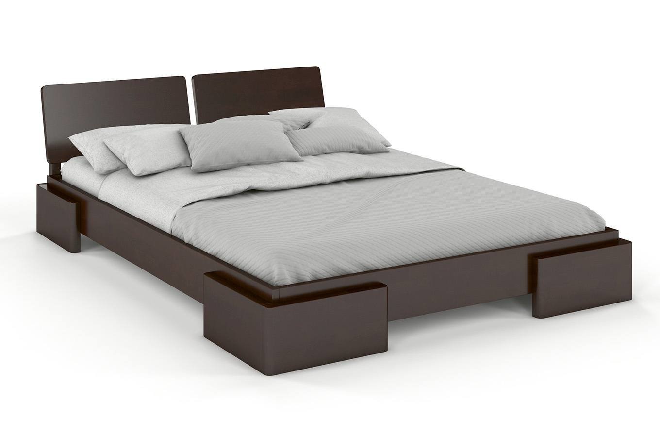 Manželská postel 160 cm Naturlig Jordbaer (buk)