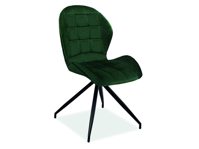 Jídelní židle Hiram (zelená + černá)