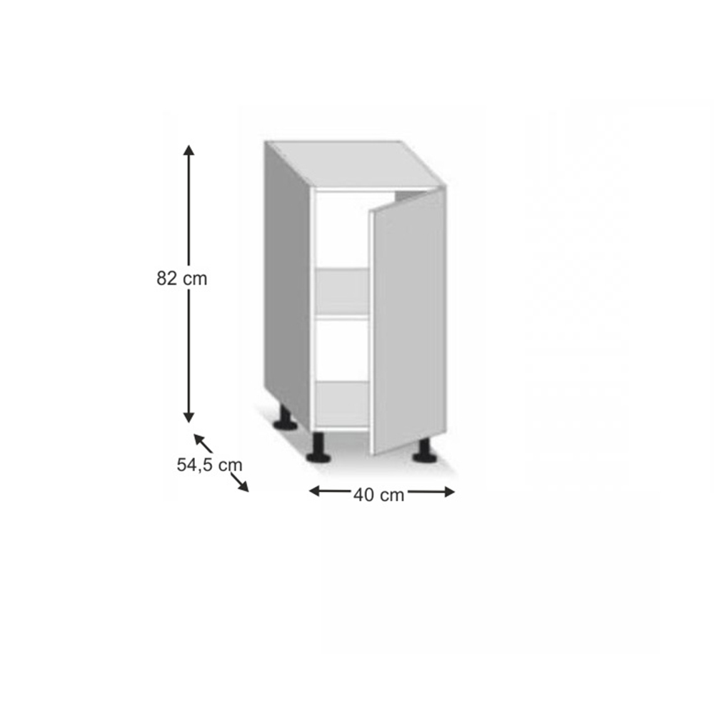 Dolní kuchyňská skříňka Lilouse D 40