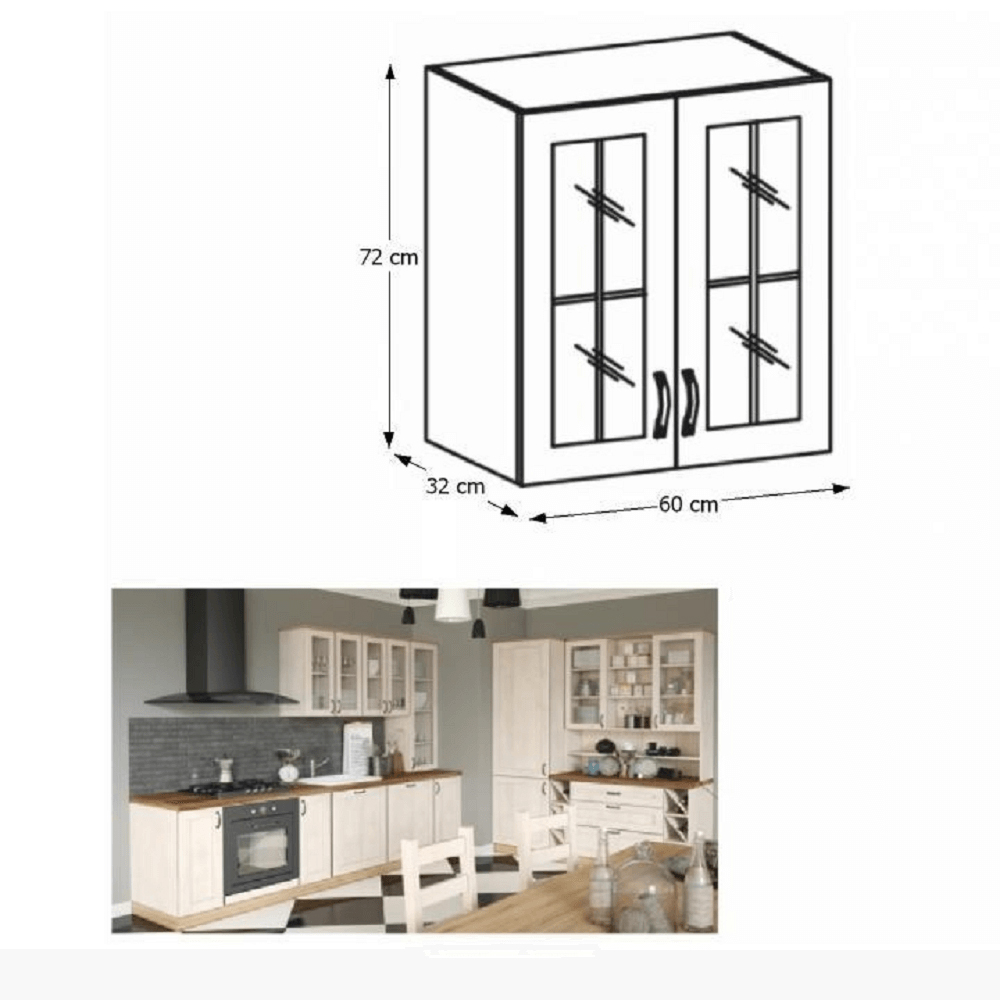 Horní kuchyňská skříňka Regnar G60S