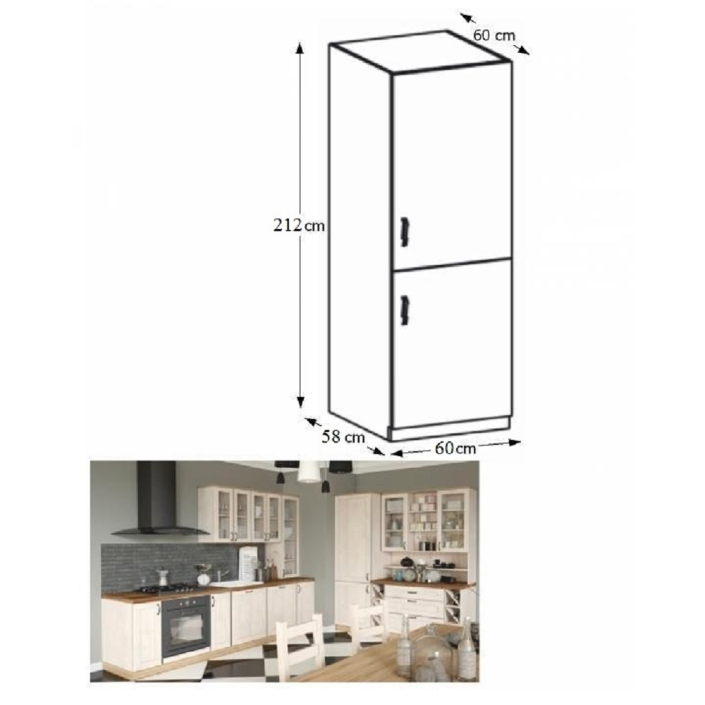 Potravinová kuchyňská skříň Regnar D60R