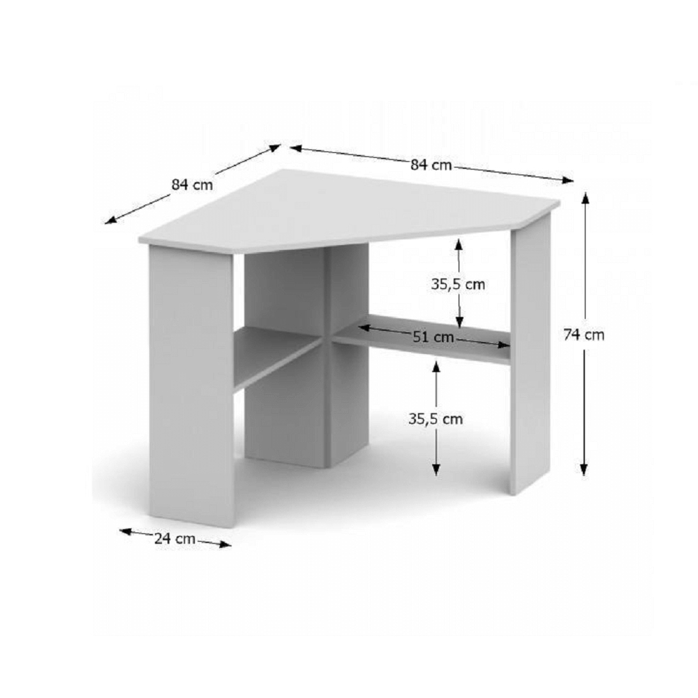 Rohový PC stolek Ray New