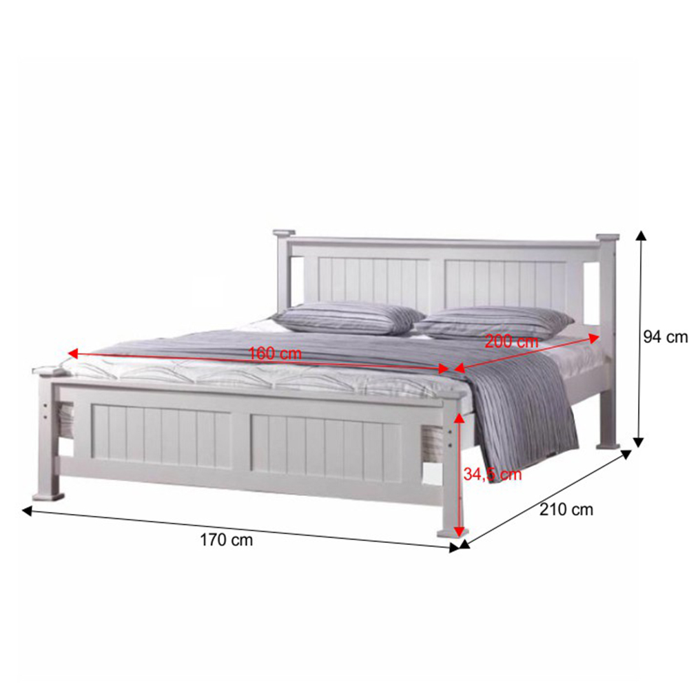 Manželská postel 160 cm Lycoris (s roštem)