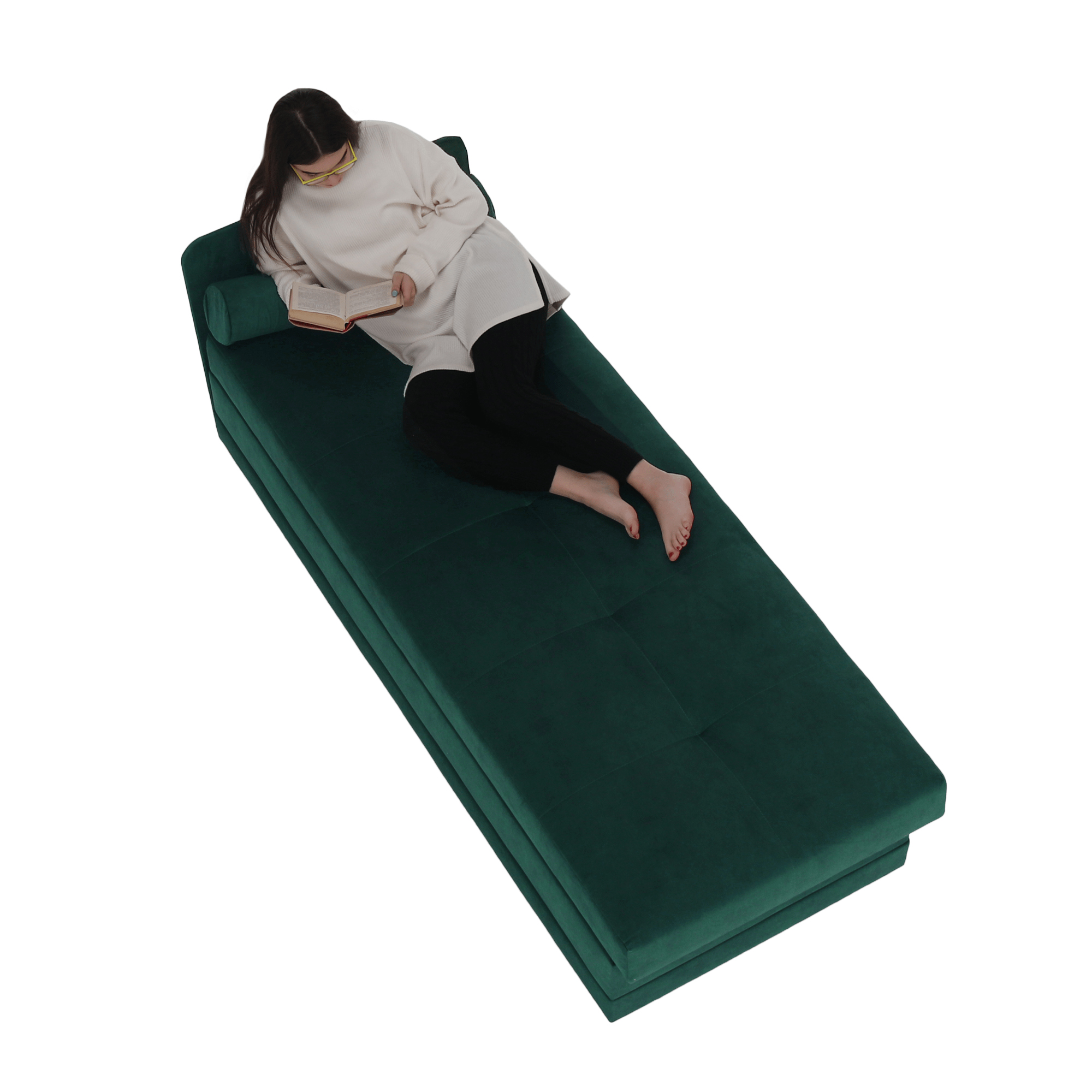 Jednolůžková postel (válenda) 80 cm Rinok (smaragdová) (s úl. prostorem)