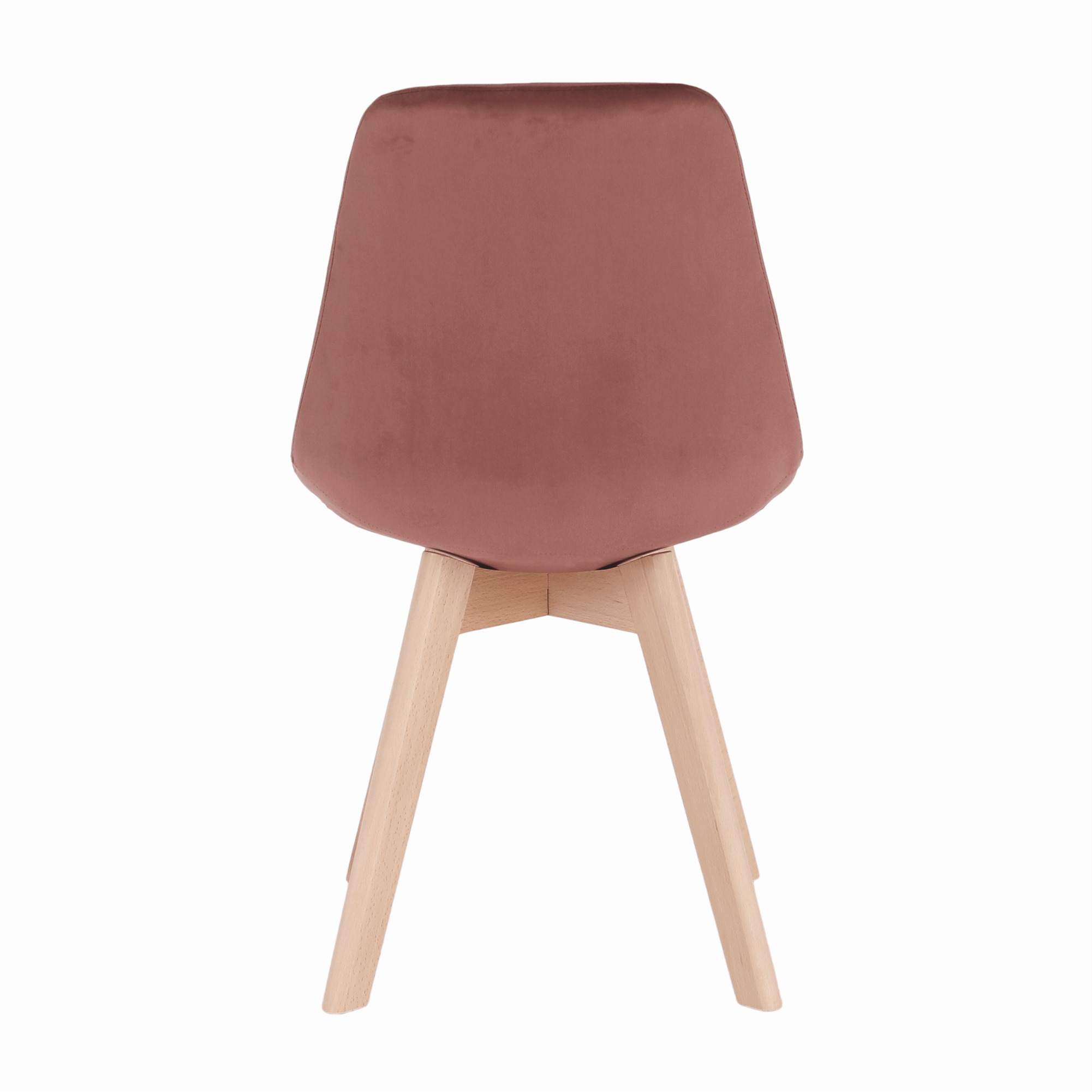 Jídelní židle Blanche (růžová + buk)