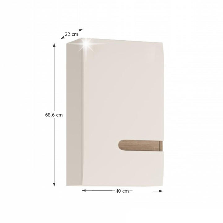 Koupelnová skříňka na stěnu Lynatet Typ 157 LTB01 levá