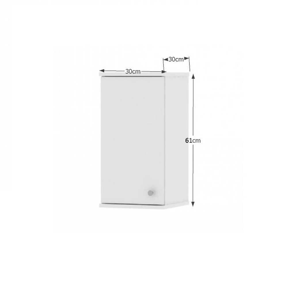 Koupelnová skříňka na stěnu Tarika Si09 1D bílá