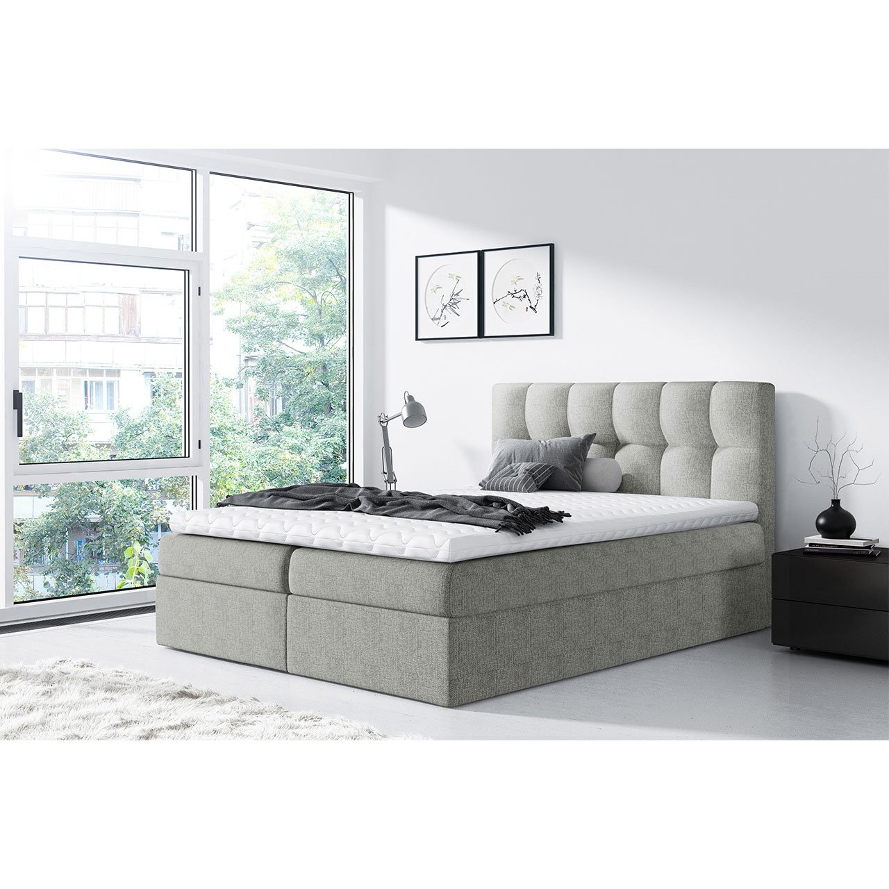 Boxspring postel Maddox (200x200) (Muna 08)