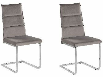 Set 2 ks. jídelních židlí REDFORD (šedá)