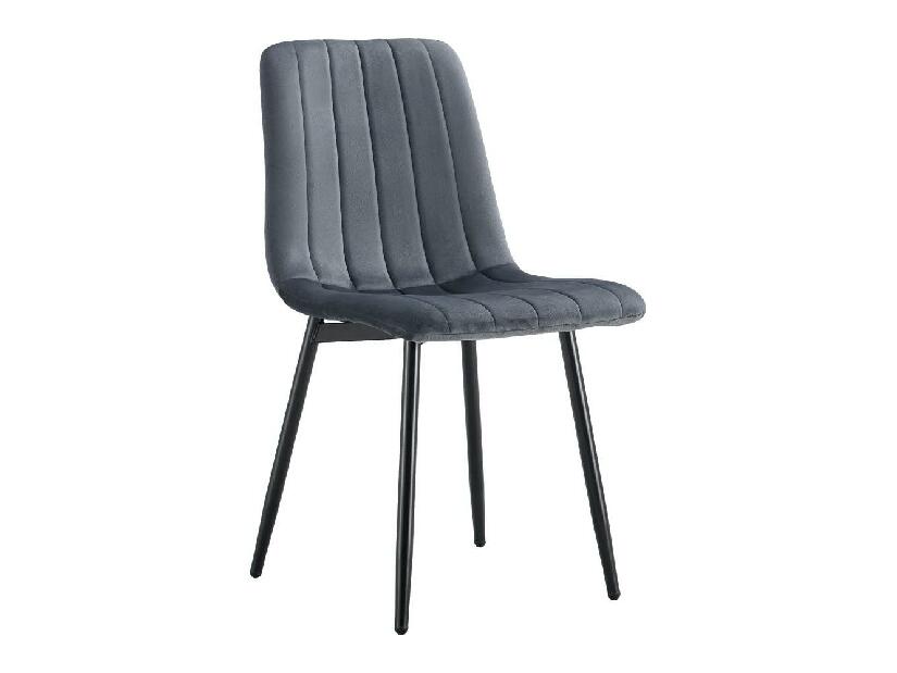 Jídelní židle Rameta 1 (tmavě šedá + černá)