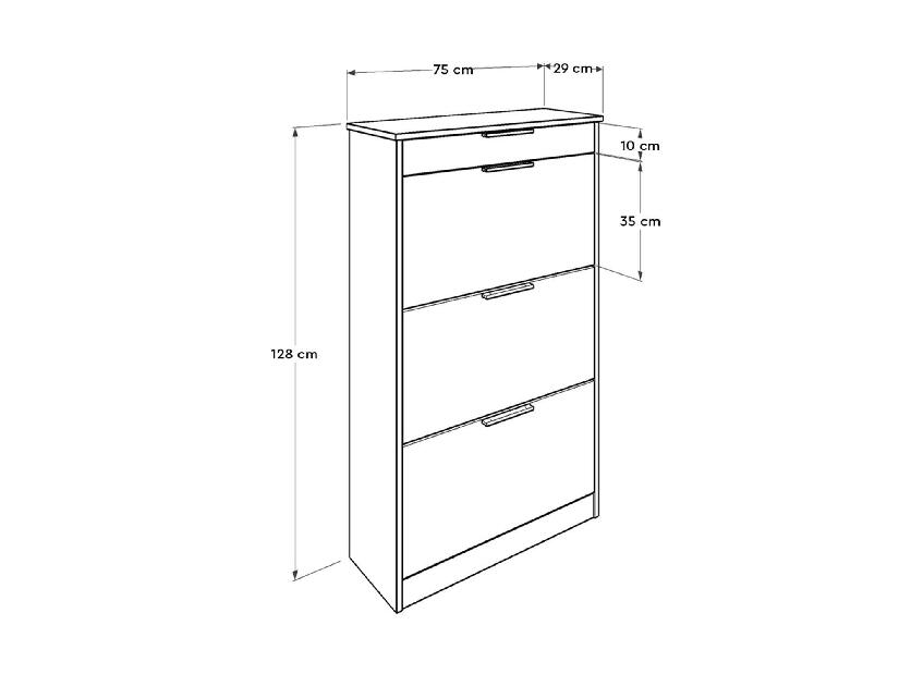 Botník (skříňka na boty) Saltoretta (ořech oslo)