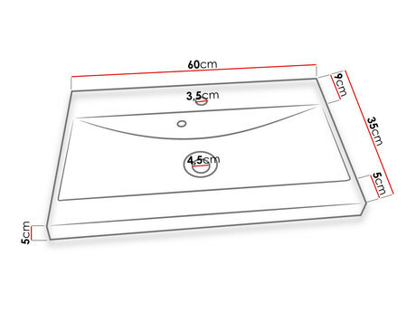 Koupelnový nábytek Dymysos II XL (černý grafit) (s baterií Maro Blo 020M)