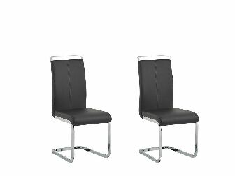 Set 2 ks. jídelních židlí GERED (černá)